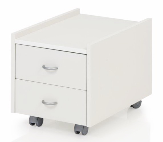 Тумба подкатная Kettler Sit on цвет белый
